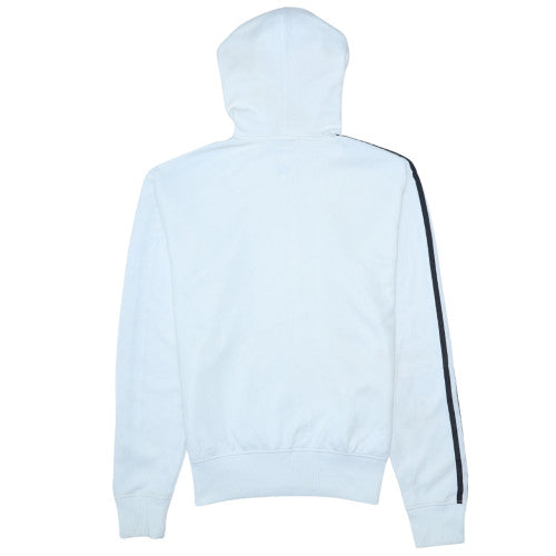 Mens UK Size M adidas White Full Zip Hoodie