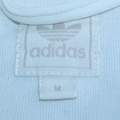Mens UK Size M adidas White Full Zip Hoodie