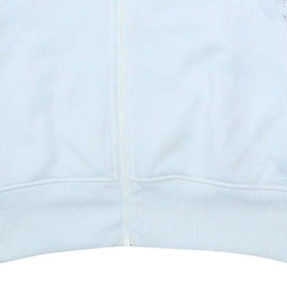 Mens UK Size M adidas White Full Zip Hoodie