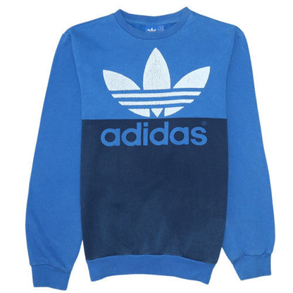 Mens UK Size S adidas Blue Pullover Sweatshirt