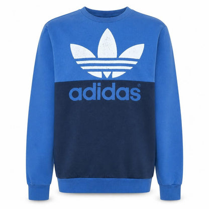 Mens UK Size S adidas Blue Pullover Sweatshirt