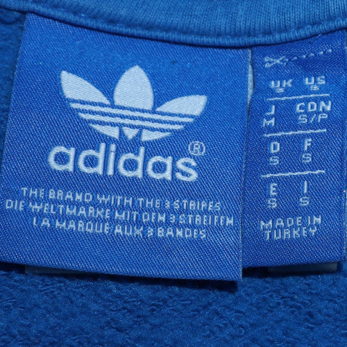 Mens UK Size S adidas Blue Pullover Sweatshirt