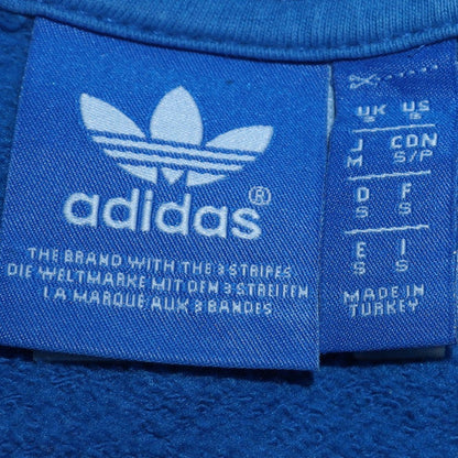 Mens UK Size S adidas Blue Pullover Sweatshirt