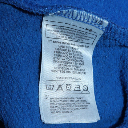 Mens UK Size S adidas Blue Pullover Sweatshirt