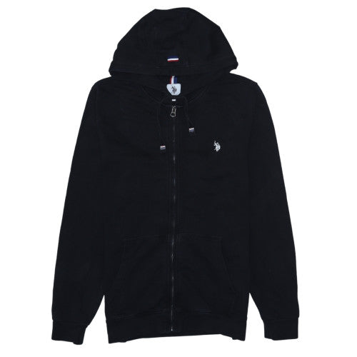 Mens UK Size XL U.S. Polo Assn. Black Full Zip Hoodie