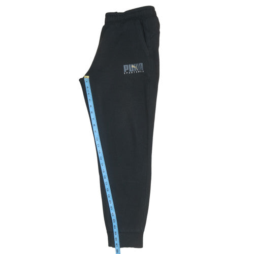 Mens UK Size M PUMA Regular Fit Jogger Black Trousers