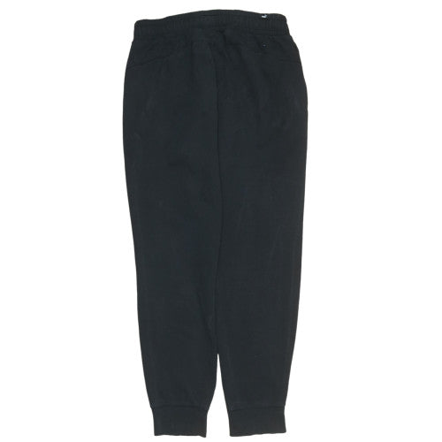 Mens UK Size M PUMA Regular Fit Jogger Black Trousers