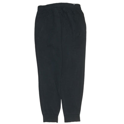 Mens UK Size M PUMA Regular Fit Jogger Black Trousers