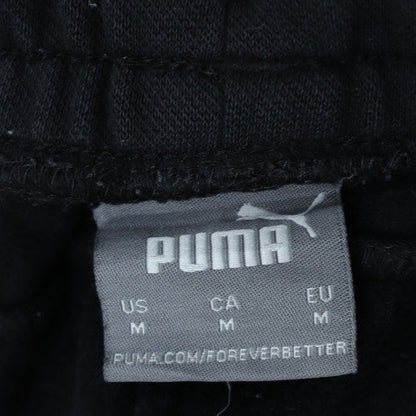 Mens UK Size M PUMA Regular Fit Jogger Black Trousers