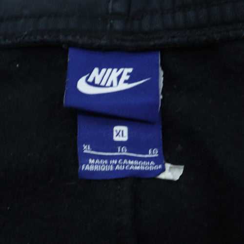 Nike Men’s Black XL Sweatpants with Logo and Drawstring Waist