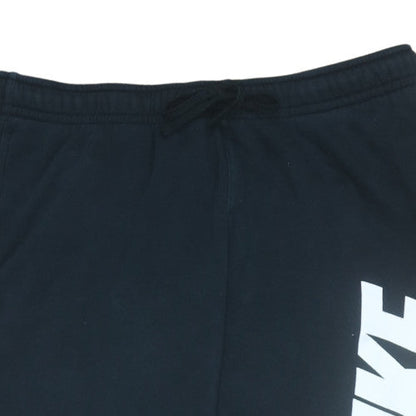 Nike Men’s Black XL Sweatpants with Logo and Drawstring Waist