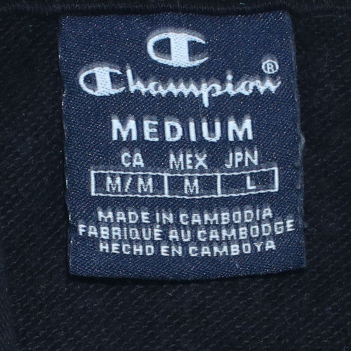 Mens UK Size M Champion Black Pullover Hoodie
