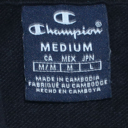 Mens UK Size M Champion Black Pullover Hoodie