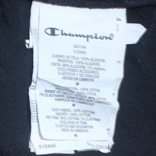Mens UK Size M Champion Black Pullover Hoodie
