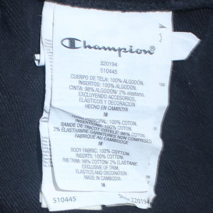 Mens UK Size M Champion Black Pullover Hoodie