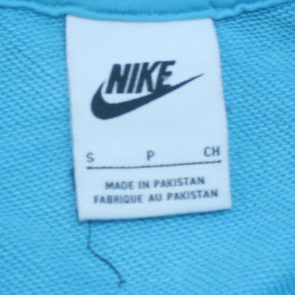Womens UK Size S Nike Blue Pullover Hoodie