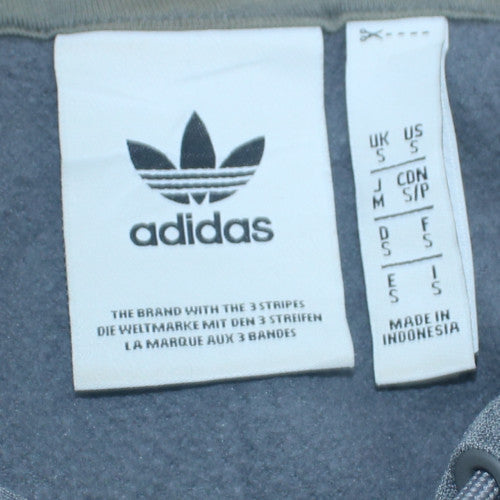 Mens UK Size S adidas Grey Pullover Hoodie