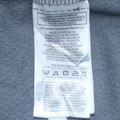 Mens UK Size S adidas Grey Pullover Hoodie