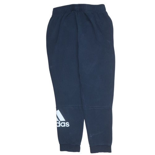 Adidas Men's Blue Jogger Sweatpants M Regular Fit Logo Fleece
