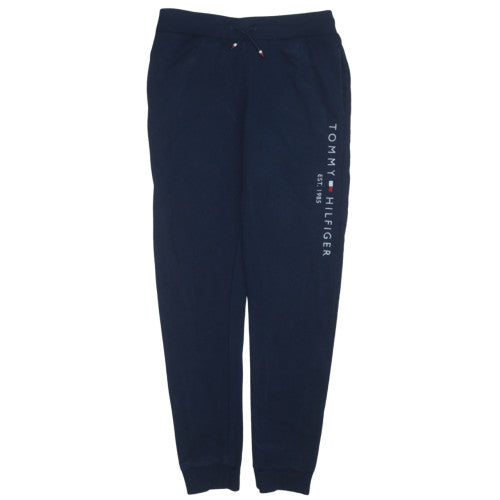 Boys UK Size 14 Years Tommy Hilfiger Regular Fit Jogger Blue Trousers