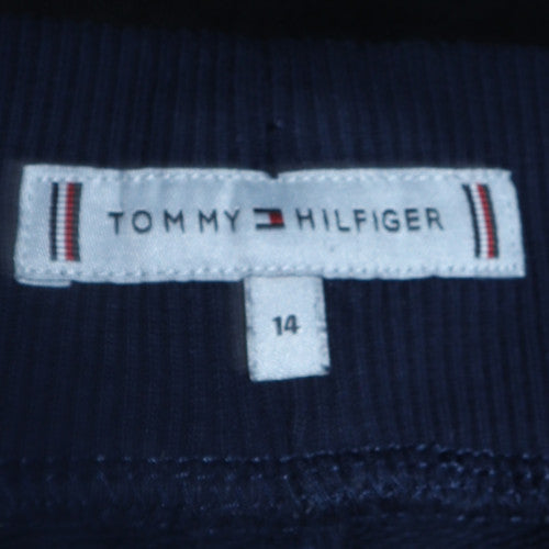 Boys UK Size 14 Years Tommy Hilfiger Regular Fit Jogger Blue Trousers