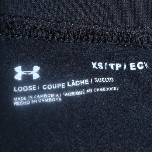 Womens UK Size XS Under armour Relaxed Fit Jogger Black Trousers