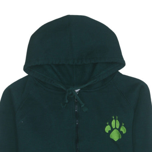 Unisex Adults UK Size XS Scout Shops Green Full Zip Hoodie