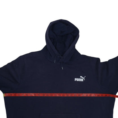 Mens UK Size 2XL PUMA Blue Pullover Hoodie