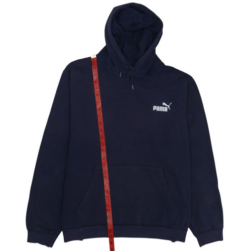 Mens UK Size 2XL PUMA Blue Pullover Hoodie