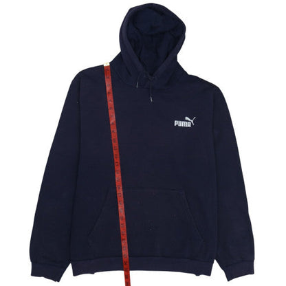 Mens UK Size 2XL PUMA Blue Pullover Hoodie
