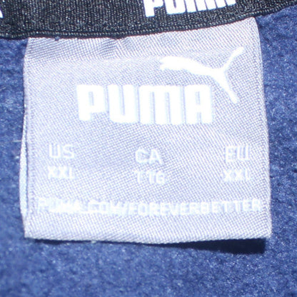 Mens UK Size 2XL PUMA Blue Pullover Hoodie