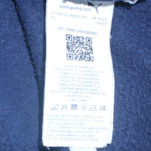 Mens UK Size 2XL PUMA Blue Pullover Hoodie