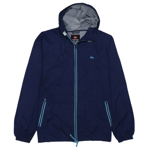 Mens UK Size 2XL Quiksilver Blue Windbreaker Coat