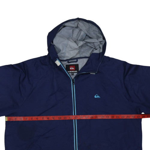 Mens UK Size 2XL Quiksilver Blue Windbreaker Coat
