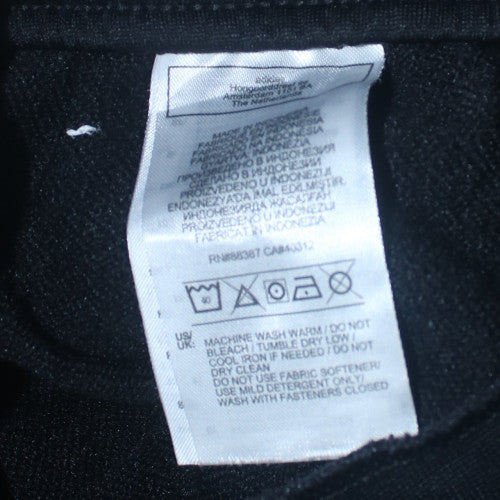 Mens UK Size S adidas Slim Fit Track Pants Black Trousers