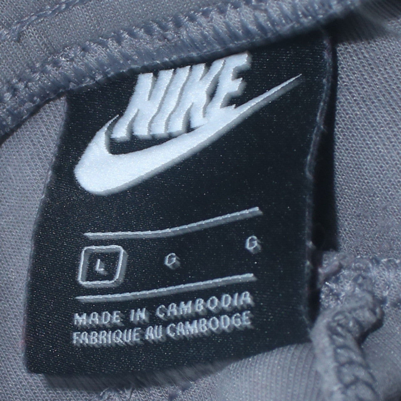 Mens UK Size L Nike Regular Fit Jogger Grey Trousers