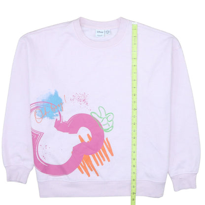 Womens UK Size M Disney Pink Pullover Sweatshirt