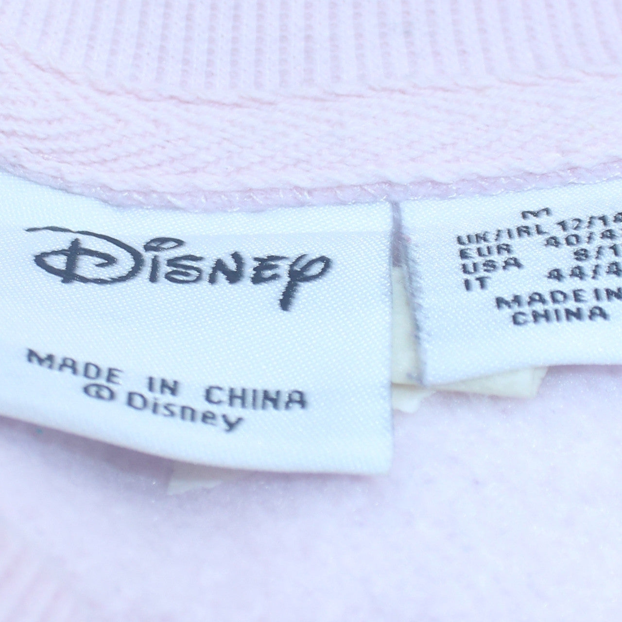 Womens UK Size M Disney Pink Pullover Sweatshirt