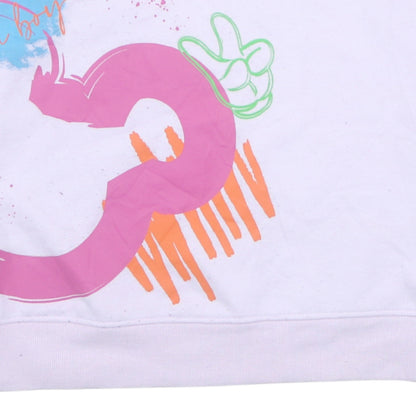 Womens UK Size M Disney Pink Pullover Sweatshirt