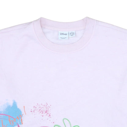 Womens UK Size M Disney Pink Pullover Sweatshirt