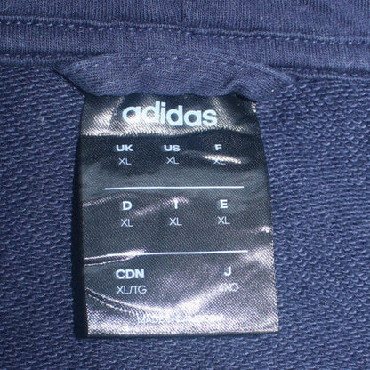Mens UK Size XL adidas Blue Full Zip Hoodie