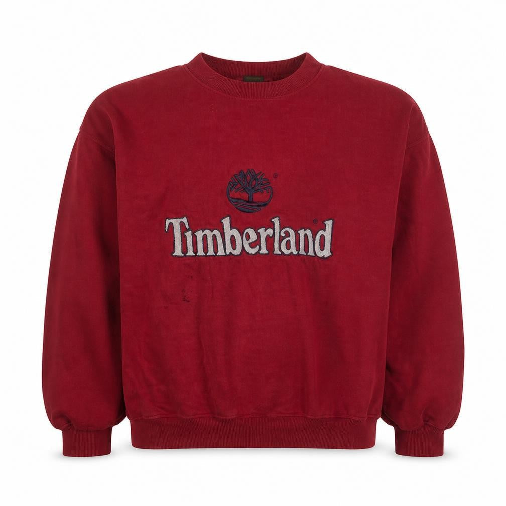 Mens UK Size L Timberland Red Pullover Sweatshirt