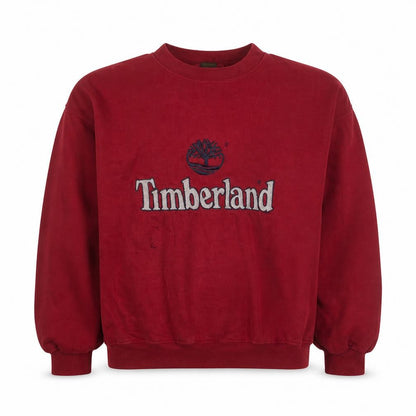 Mens UK Size L Timberland Red Pullover Sweatshirt