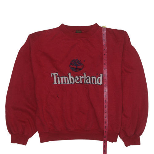 Mens UK Size L Timberland Red Pullover Sweatshirt