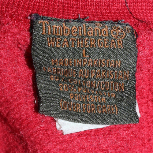 Mens UK Size L Timberland Red Pullover Sweatshirt