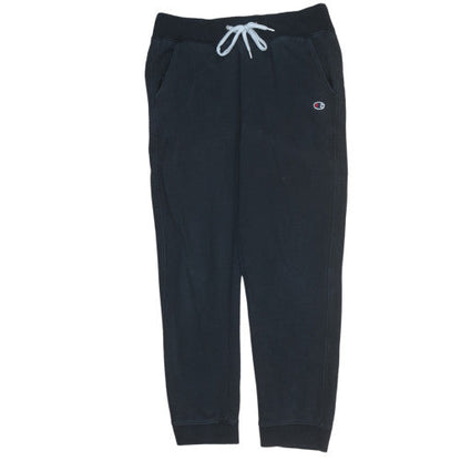 Mens UK Size M Champion Regular Fit Jogger Black Trousers