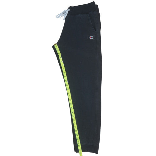 Mens UK Size M Champion Regular Fit Jogger Black Trousers