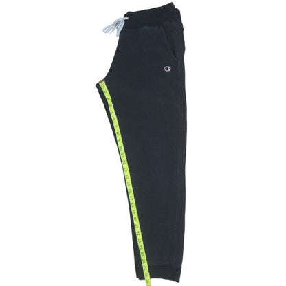 Mens UK Size M Champion Regular Fit Jogger Black Trousers