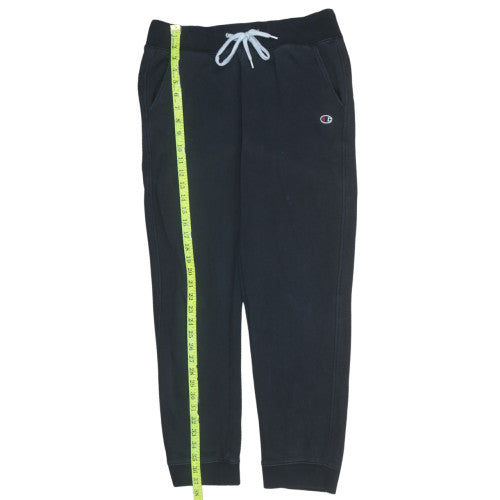 Mens UK Size M Champion Regular Fit Jogger Black Trousers