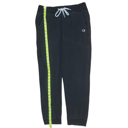 Mens UK Size M Champion Regular Fit Jogger Black Trousers